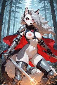 artist:animefurever character:loona_helluva_boss // 1152x1728 // 158KB