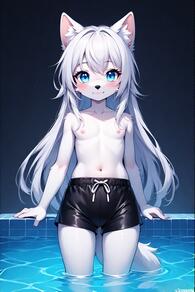 artist:furryfunparty character:yuki female flat_chest loli petite small_breasts topless // 512x768 // 120KB