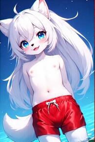 artist:furryfunparty character:yuki female flat_chest loli petite small_breasts topless // 512x768 // 124KB