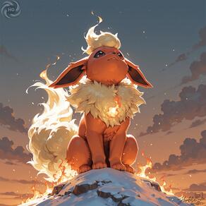 artist:humble_grifter character:flareon // 2000x2000 // 160KB