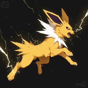 artist:humble_grifter character:jolteon // 2000x2000 // 93KB