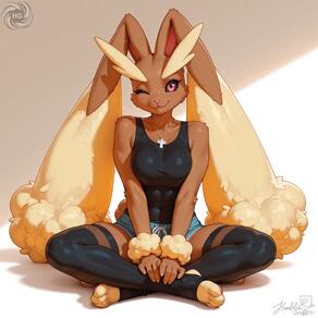 artist:humble_grifter lopunny // 2000x2000 // 126KB
