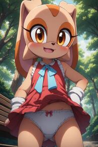 artist:furryfunparty character:cream_the_rabbit female loli panties young // 512x768 // 148KB