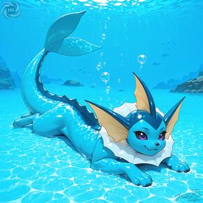 artist:humble_grifter character:vaporeon // 2000x2000 // 256KB