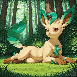 artist:humble_grifter character:leafeon // 2000x2000 // 292KB