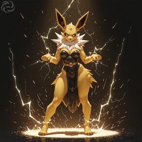 artist:humble_grifter character:jolteon // 2000x2000 // 154KB