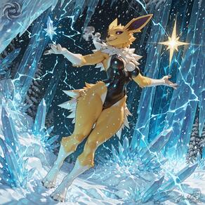 artist:humble_grifter character:jolteon // 2000x2000 // 392KB