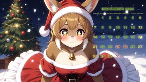 2025 artist:exhor bunny bunnygirl calendar christmas christmas_tree december rabbit // 1280x720 // 457KB