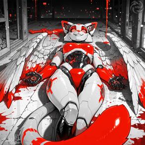 artist:humble_grifter cat_girl robot // 2000x2000 // 292KB