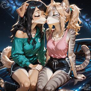 artist:humble_grifter character:Eliza character:Kat // 2000x2000 // 325KB