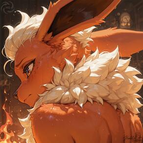 artist:humble_grifter character:flareon // 2000x2000 // 171KB