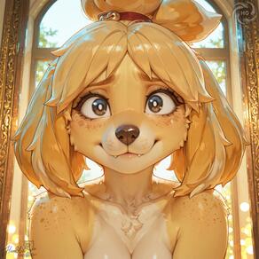 artist:humble_grifter character:isabelle(animal_crossing) // 2000x2000 // 208KB