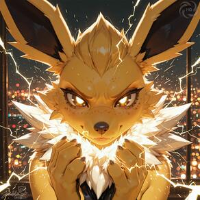 artist:humble_grifter character:jolteon // 2000x2000 // 246KB
