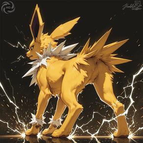 artist:humble_grifter character:jolteon // 2000x2000 // 194KB