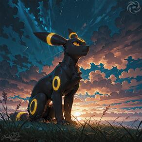 artist:humble_grifter character:umbreon // 2000x2000 // 226KB