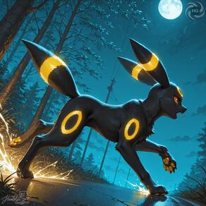 artist:humble_grifter character:umbreon // 2000x2000 // 239KB