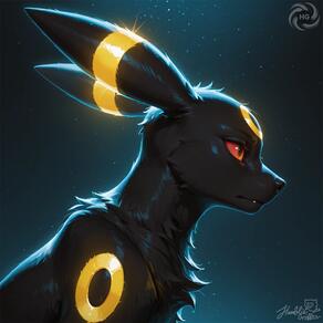 artist:humble_grifter character:umbreon // 2000x2000 // 112KB