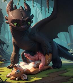 1boy 1girl animal_ears animal_penis artist:nonimousmate blue_eyes blush breasts deer_tail furry furry_female furry_male furry_with_furry green_eyes hetero horns imminent_penetration lying medium_breasts nipples nude on_back outdoors penis precum tail uncensored // 1920x2176 // 180KB