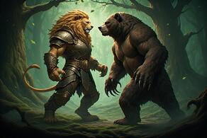 artist:vuthardarastrix bear lion phallus pose vagina vulva vuthar vuthardarastrix // 768x512 // 101KB