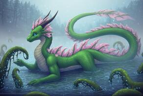 artist:vuthardarastrix dragon green male phallus tentacles vuthardarastrix // 768x512 // 99KB