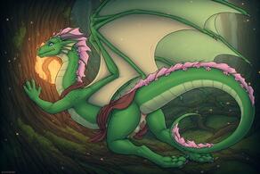 artist:vuthardarastrix dragon green male phallus tentacles vuthardarastrix // 768x512 // 100KB