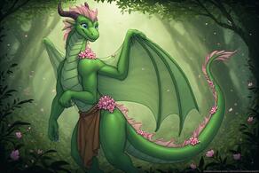 artist:vuthardarastrix dragon green male phallus tentacles vuthardarastrix // 768x512 // 102KB