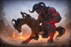 artist:vuthardarastrix equine giant mare stallion vuthardarastrix // 768x512 // 115KB