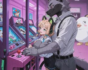 5 age another anthro artist:arturo_wolff_(artist) at background belt biped black blonde blue blush body bottomwear breasts bulge canid canine canis character:arturo_wolff character:midori_(blue_archive) character:peroro_(blue_archive) child claws clothed clothing collared detailed difference dress duo electronics explicit eyebrows eyes fangs feathers female fingers focus food fully fur green grey group hair headgear human humanoid inside larger light loli looking male malefemale mammal mouth multicolored necktie nose older on open pants questionable red safe school shirt shorts size skin skirt sleeves smaller smile standing suspenders tail teeth tongue topwear uniform white wolf young younger // 1928x1536 // 243KB