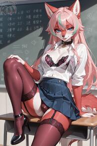 artist:animefurever character:roxie classroom schoolgirl // 1152x1728 // 221KB