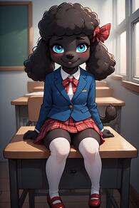 artist:furryfunparty character:Sofia loli school_uniform tagme young // 512x768 // 81KB