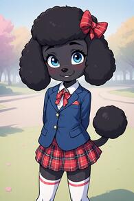 artist:furryfunparty character:Sofia loli school_uniform tagme young // 512x768 // 79KB