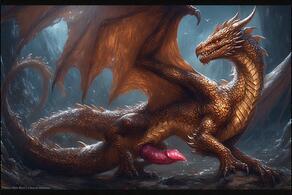 artist:vuthardarastrix dragon male phallus // 768x512 // 166KB