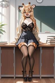 artist:animefurever character:gwendoline classroom school_uniform // 1152x1728 // 178KB