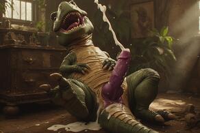 artist:vuthardarastrix dino dinossaur phallus rex trex vuthar // 768x512 // 135KB
