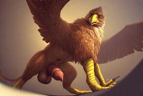 artist:vuthardarastrix beastially bestiality feral gryphon male phallus vuthar vuthardarastrix // 768x512 // 114KB