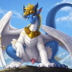 artist:vuthardarastrix dragon feral male phallus // 768x768 // 54KB